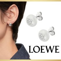 【LOEWE】アナグラム ペブル スタッドピアス