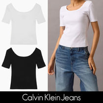 【CALVIN KLEIN】CKJ ショートスリーブリブTシャツ◆送料無料