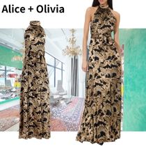 【Alice+Olivia】ディタ プリント ホルター マキシドレス