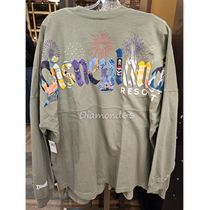 【US Disney】Spirit Jersey ロゴ パーク アトラクション柄