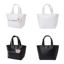 【St ANDREWS】Embroidered Logo Teddy Bear Mini Tote Bag