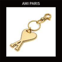 AMI PARIS アミパリス ハートロゴ キーリング / GOLD