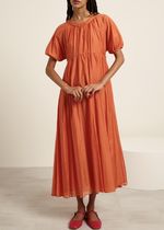 アウトレット★ 'S MaxMara コットンシルクボイルドレス FRESIA