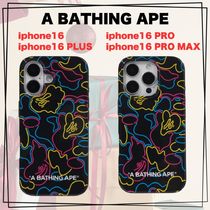 A BATHING APE iPhone16ケース NEON CAMO