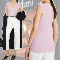 DT MaxMara  ビスコース混 ノースリーブ セーター BALBO ピンク