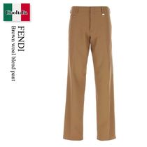 Fendi Brown Wool Blend Pant