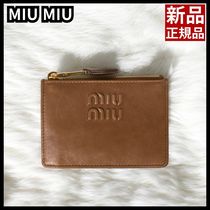 《MIU MIU》 ナッパ 革 カード ウォレット