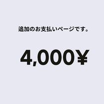 追加のお支払いページです。