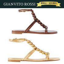 【関税・送料込】GIANVITO ROSSI Capua 編込み レザー サンダル