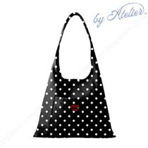 ＊韓国＊［by Atelier］Easy hobo Bag Dot black