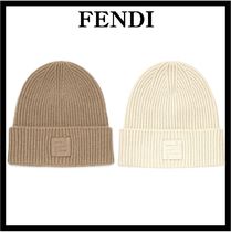 ☆送料・関税込☆FENDI★FFロゴ ウール カシミア ニットキャップ