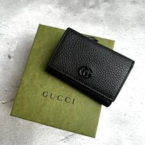 GUCCI  GGマーモント レザー 三つ折り財布