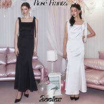 ★Rose Frantz★ Ribbon Mermaid Long Dress (2色)