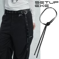 SETUP-EXE★韓国★人気★O-RING DOUBLE STRAP BELT / BLACK