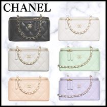 25S◆定番クラシック♪◆CHANEL チェーン ヴァニティ バッグ