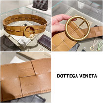 【BOTTEGA VENETA】イントレチャート ラウンドバックル ベルト