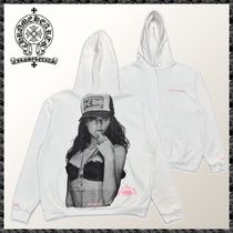 希少/入手困難◆CHROME HEARTS◆LLS PORTRAIT HOODIE WHITE/PINK