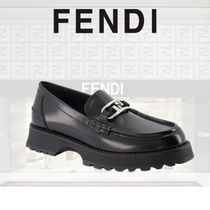 アウトレット【FENDI】メンズ☆プレート付き O'Lock ローファー