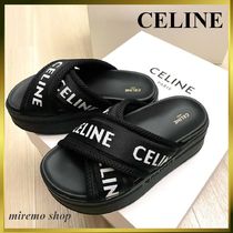 【CELINE】 セリーヌ　 ロゴサンダル 厚底サンダル