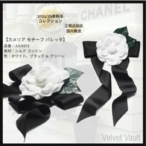 [CHANEL] 2024/25AW カメリア バレッタ シルク&コットン