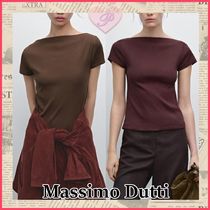 【Massimo dutti】コットンリブTシャツ