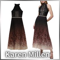 【Karen Millen】ギピュールレース レオパード  ミディドレス