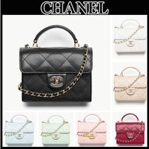 25S◆カラバリ豊富♪上品◆CHANEL トップハンドル ミニバッグ