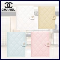 【可愛いパステルカラー♪】CHANEL パスポート ケース CCマーク