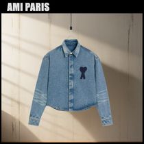 AMI PARIS アミ パリス クロップド デニムシャツ ジャケット