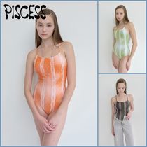 ●●PISCESS●●Polka Lace One-Piece Swimsuit