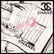 【美しいデザイン♡】シルクツイルスカーフ★ CHANEL