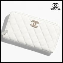 【輝くCCロゴが上品♪】CHANEL ロングジップ ウォレット 長財布