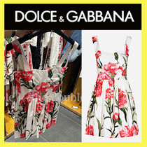 DOLCE&GABBANA カーネーション柄 コルセッテリア ショートドレス