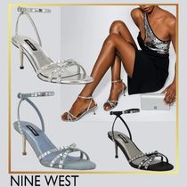 Nine West*美脚*ビジュー*メタリックヒール*サンダル/Amseta