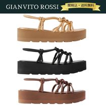 【関税・送料込】GIANVITO ROSSI 45mm プラットフォーム レザー