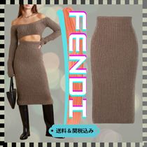 【FENDI】リブ編みニットスカート