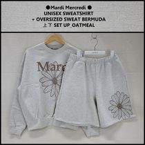 ●Mardi Mercredi●UNISEX SWEATSHIRT + BERMUDA SET_OATMEAL