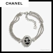 【パーティに♡】CHANEL シルバー ビジュー チョーカー