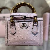 希少！即納！GUCCI オーストリッチ ダイアナ ミニ トートバッグ