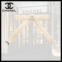 【春夏にぴったりの爽やかデザイン♪】CHANEL リボン バレッタ