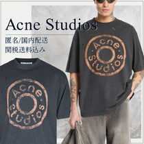 匿名/国内配送 関税送料込 アクネ ロゴ  プリント Tシャツ 半袖