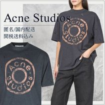 匿名/国内配送 関税送料込 アクネ ロゴ プリント Tシャツ 半袖