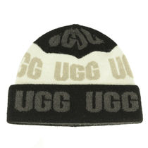 【訳あり】UGG ニットキャップ W UGG GRAPHIC LOGO