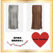 送料込/関税込■Acne Studios■サテンラップスカート