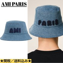 ★送料/関税込み★AMI PARIS パッチ バケットハット デニム