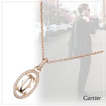 エターナルな魅力【Cartier】18Kローズゴールド ロゴネックレス