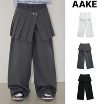 【AAKE】SNAP BUTTON PLEATS SK PT