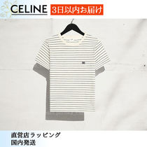 スピード配送◆送込【CELINE】トリオンフ*ストライプ*Tシャツ