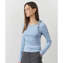 citybreeze Unbalanced Layered Long Sleeve T-ShirtSKY BLUE