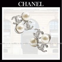 大人エレガント☆キラキラ【CHANEL】シャネル  CCロゴ ピアス